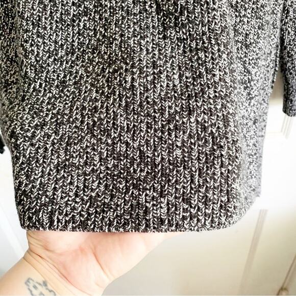 Athleta Switchback Merino Wool Blend Marled Sweater V-Neck Side Vent Knit XS - Picture 12 of 13